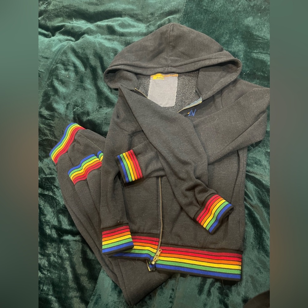 Aviator Nation size Small hoodie and sweat pants.